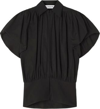 Lanvin Top con maniche a palloncino - Nero