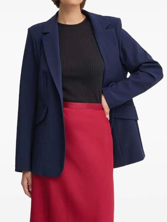 Sandro Ferrone Blazer met klepzakken en knopen - Blauw