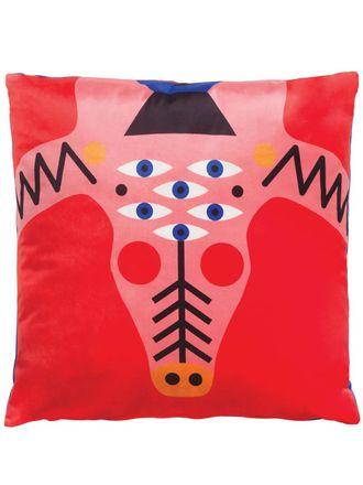 QEEBOO Oggian Crocopink cushion (45cm x 45cm) - Blue