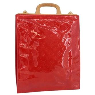 Louis Vuitton Pre-owned Handbags, female, Red, Size: ONE SIZE Pre-owned Vintage Patent Leather Tote Bag