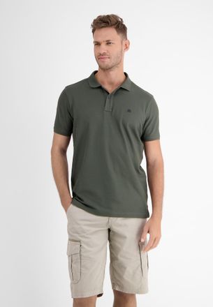 Lerros Poloshirt LERROS LERROS Klassischer Polostyle in *Cool & Dry* Piqu&eacute;qualit&auml;t, Herren, Gr. XXL, gr&uuml;n (chilled olive), 60% Baumwolle, 40% Polyester, Shir