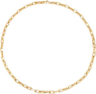 Sara Weinstock 18kt geelgouden halsketting met rechthoekig bedel