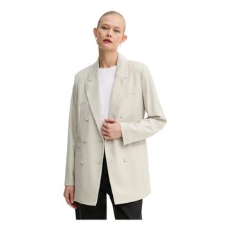 Bruuns Bazaar Dames, Jassen, Beige, Maat: S Wol