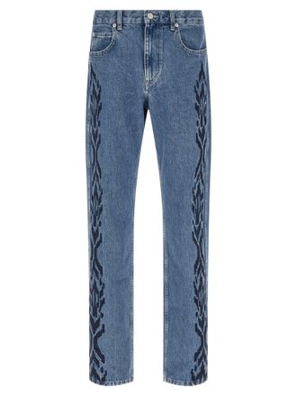 Isabel Marant Cotton Straight-Leg Mens Jeans