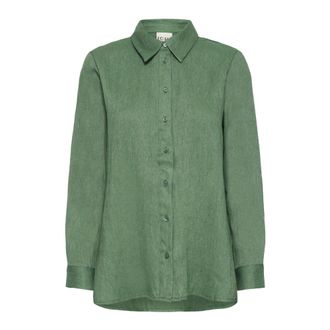 Ichi Ihkirse LS Bluser - Blouses & Shirts - Mujer - Verde - 2XL