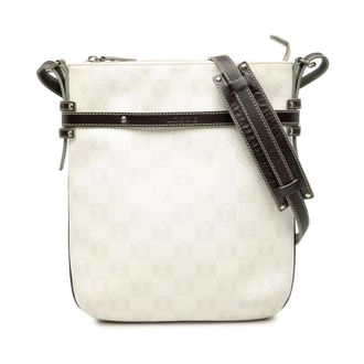 Loewe Pre-owned Cross Body Bags, female, White, Size: ONE SIZE Pre-owned Vintage Anagram Jacquard Crossbody Bag
