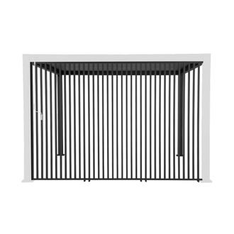 Sweeek Conjunto de 3 persianas verticales de 130cm para p&eacute;rgola bioclim&aacute;tica