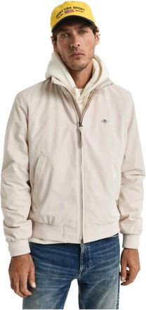 GANT Jassen, Heren, Beige, XL, Katoen, Lichtgewicht Hampshire-jack in beige