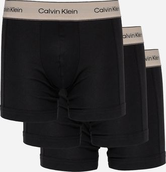Calvin Klein Mens Calvin Klein 3 Pack Heritage Cotton Mens Boxer Briefs - Black/Black/Black - Size: 37/36/32