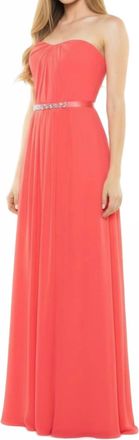 Milano Formals Womens Radiant Elegance Gown In Watermelon