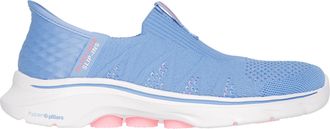 Skechers Womens Go Walk 7 City Lights Hands Free Slip-ins, Purple/Pink, 4.5 UK