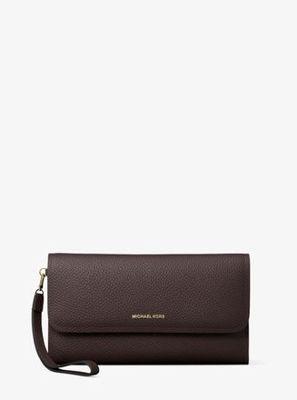Michael Kors Jet Set Medium Pebbled Leather Smartphone Wristlet