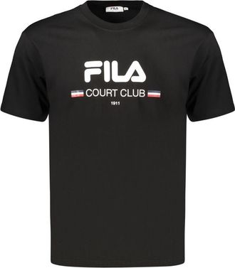 Fila Zwarte Katoenen Heren T-shirt