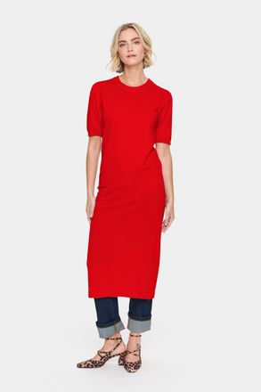 Saint Tropez Jurk Regular fit Flame Scarlet red