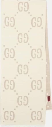 Gucci GG wool and silk scarf