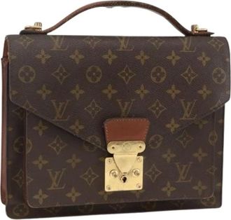 Louis Vuitton Pre-owned Handbags, female, Brown, Size: ONE SIZE Pre-owned Monogram Canvas Hand Bag