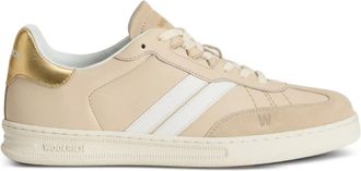 Woolrich Leren sneakers met streep - Beige