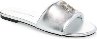 Marc Jacobs The Snapshot Slide in Silver at Nordstrom, Size 11Us