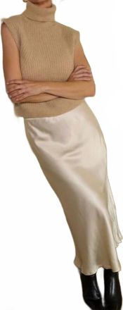 Nation Ltd Mabel Bias Maxi Skirt In Moonbeam
