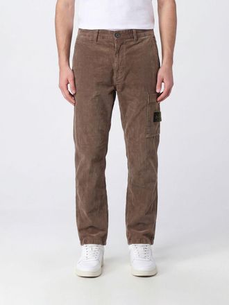 Stone Island Slim Fit Corduroy Chino Trousers with Compass Logo Patch