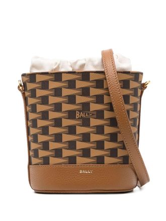 Bally mini Pennant bucket bag - women - Thermoplastic Polyurethane (TPU) - OS - Brown