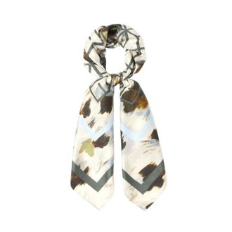 Marella Accessoires, Dames, Beige, ONE Size, Zijden Sjaal
