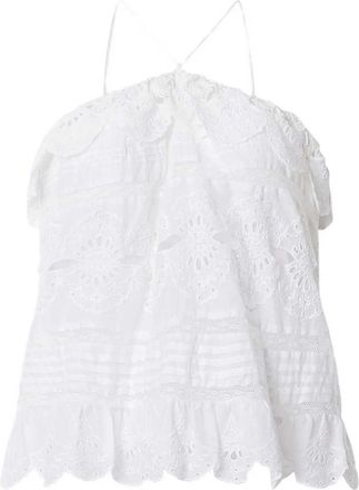 Isabel Marant Top con volant Marant &eacute;toile