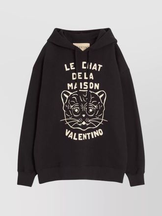 Valentino Garavani hooded graphic print sweater