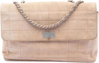 Chanel Pre-owned Vintage Schoudertas - Dames - Vintage Schoudertas - Beige - ONE Size - Leer - Vintage
