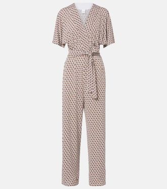Max Mara Belted printed jumpsuit