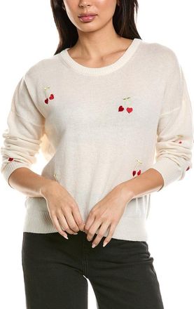 Brodie Love Cherry Crewneck Wool & Cashmere-Blend Sweater