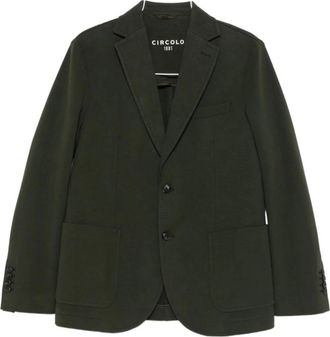 Circolo 1901 Jacket With Application - Heren - Blazers - Groen - S - Katoen - Jassen