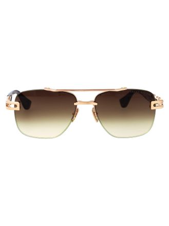 Dita Eyewear Aviator Sunglasses Dts138 A 02 Gld Brn