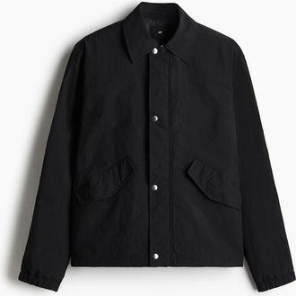 H&M Utility-Jacke aus Nylon in Regular Fit - Schwarz