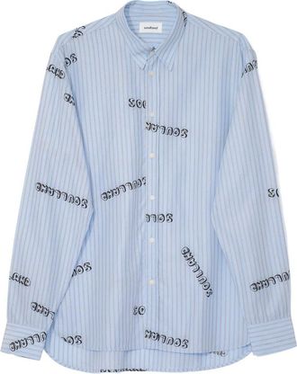 Soulland Roger Overshirt - Dames - Overhemden - Blauw - Xl/2Xl - Overhemden