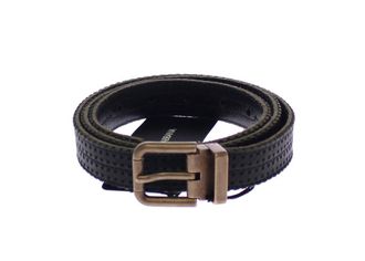 Dolce & Gabbana Blauwe Lederen Logo Riem