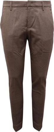 Dondup Wollen Blend Broek - Heren - Slim Fit Broeken - Beige - W32 - Wol - Broeken