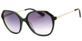 Anne Klein AK7075 300 Womens Sunglasses Green Size 55
