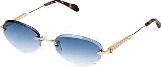 Just Cavalli SJC155 300Q Mens Sunglasses Gold Size 58