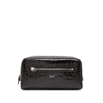 Tom Ford Crocodile Print Leather Beauty Case