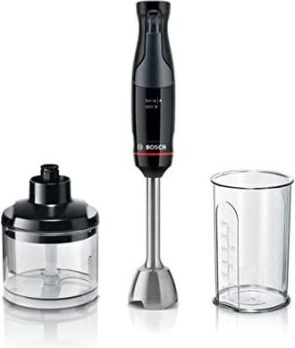 Bosch Batidora De Mano, Ergomaster Serie 4, Motor De 1000 Vatios, Control Din&aacute;mico De Velocidad, Sistema Quattroblade, Accesorios Incluidos, Msm4b620