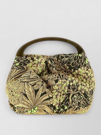 Dries Van Noten silk jacquard shoulder bag
