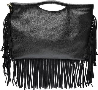 Isabella Rhea Zwart Rundleer Tas