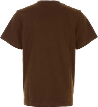 Entire studios Mens Chocolate Cotton T-Shirt Brunette Exterior