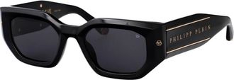 Philipp Plein Stijlvolle zonnebril Spp 066M - Dames - Zonnebrillen - Zwart - 51 MM - Accessoires