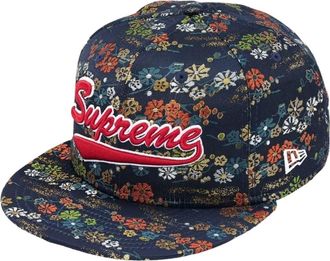 SUPREME x New Era SS26 Floral Jacquard Cap Navy SUP-SS26-1056-NVY