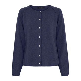 BTF-CPH Fine-Knit Cashmere Cardigan - female - BTFCPH - Cardigans - Blue - 2XL - Knitwear