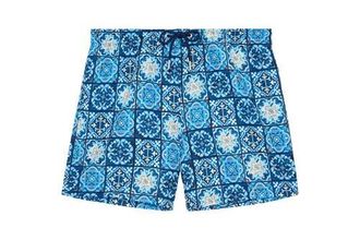 HOM Maiolica Beach Boxer in Blue Print at Nordstrom, Size Xx-Large