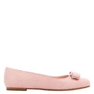 Ferragamo Varina Leather Ballet Flats, Size 7 C