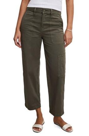 Good American Crop Twill Cargo Pants in Fatigue001 at Nordstrom Rack, Size 12